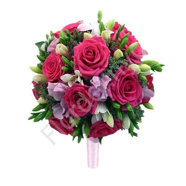 Premium package - Fuchsia bridal bouquet