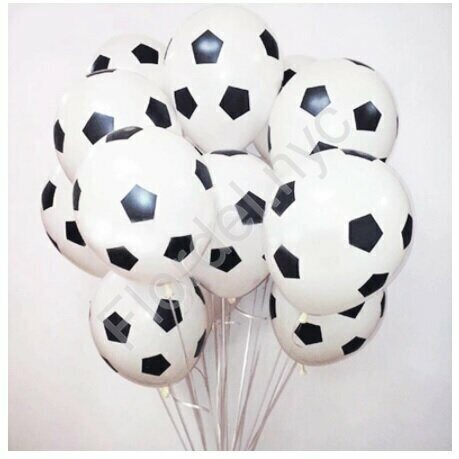 Soccer latex balloons