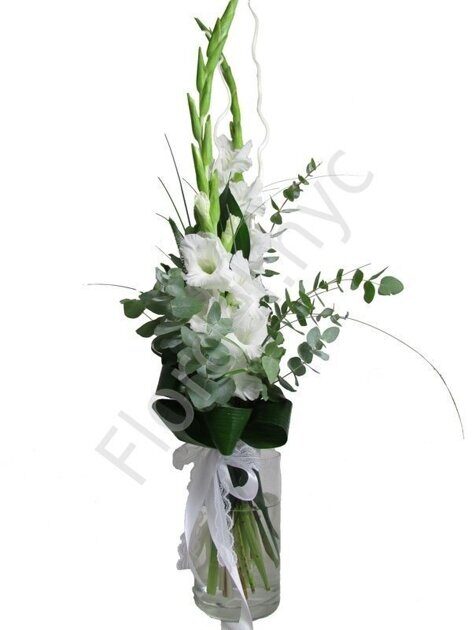 White gladiolus bouquet