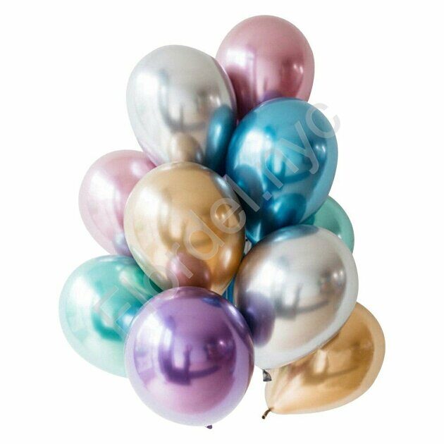 Chrome balloons set