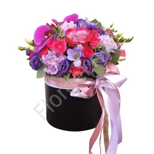 Purple flower box