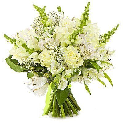 Snapdragon white bouquet