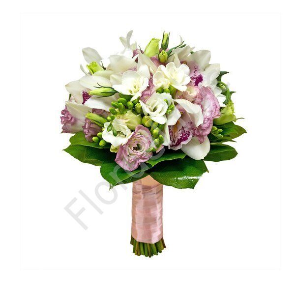 Tender orchid bridal bouquet