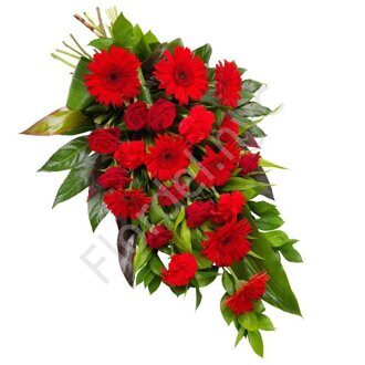 Sympathy bouquet with gerberas