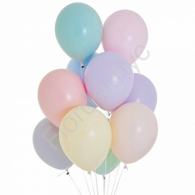 Pastel balloons set