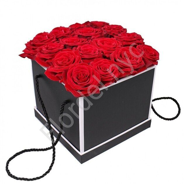 Preserved rose's black box