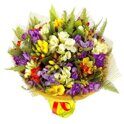 Bright freesia bouqet