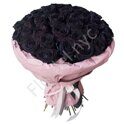 Large bouquet of black roses