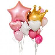 Set of balloons for a girl