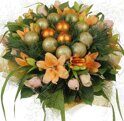 Orange Christmas bouquet