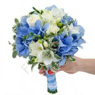 Blue hydrangea bouquet