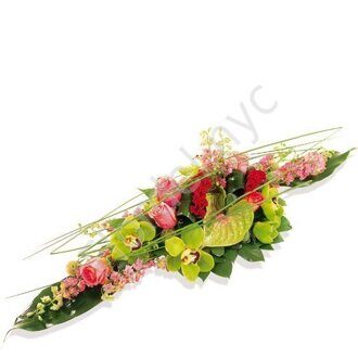 Tropical flowers centerpiece