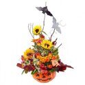 Halloween centerpiece with bats