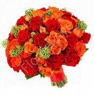 Orange bridal bouquet