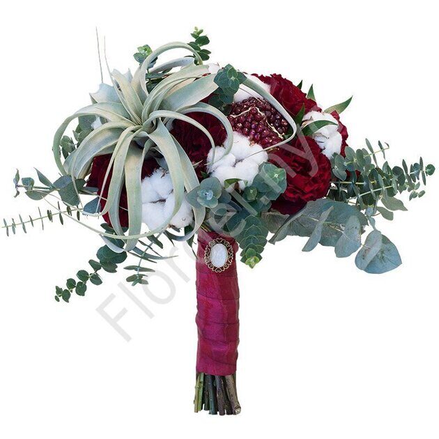 Burgundy bridal bouquet