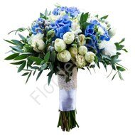 Bridal bouquet with hydrangea