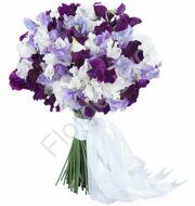 Sweet peas flower bouquet