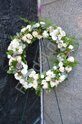 Sympathy wreath with succulents + standing