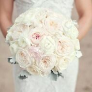 Bridal bouquet with roses of David Austin