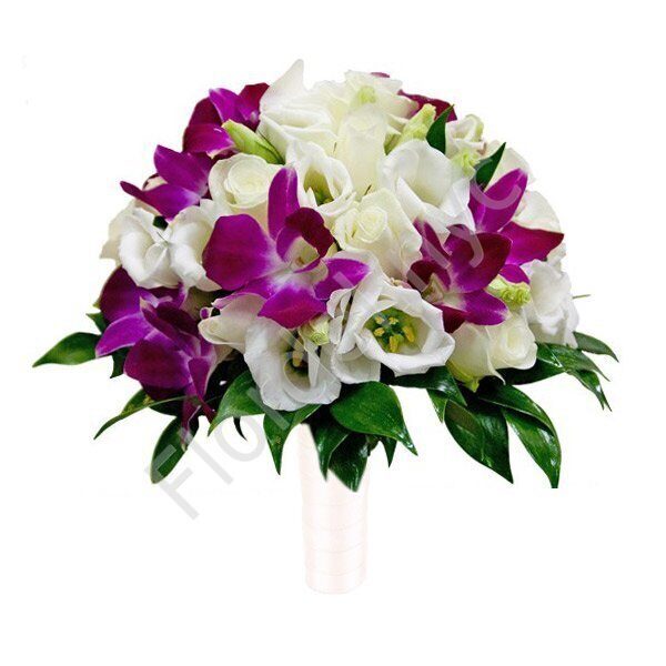 Bright orchid bouquet