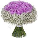 Purple carnation bouquet