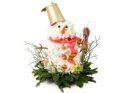 Flower snowman