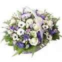 Purple basket of anemones